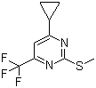 CAS # 1263282-49-0, 4-Cyclopropyl-2-(methylthio)-6-(trifluoromethyl)pyrimidine