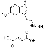 structure of CAS# 1263287-82-6, 3-(2-肼基乙基)-5-甲氧基-1H-吲哚 2-丁烯二酸盐