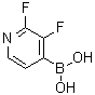 structure of CAS# 1263374-42-0, (2,3-二氟吡啶-4-基)硼酸