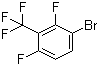 structure of CAS# 1263377-74-7, 1-Bromo-2,4-difluoro-3-(trifluoromethyl)benzene