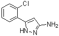 structure of CAS# 126520-01-2, 3-Amino-5-(2-chlorophenyl)-1H-pyrazole