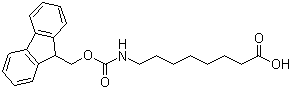 structure of CAS# 126631-93-4, N-Fmoc-8-氨基辛酸