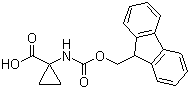 structure of CAS# 126705-22-4, 1-(Fmoc-amino)cyclopropanecarboxylic acid