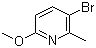 structure of CAS# 126717-59-7, 5-Bromo-2-methoxy-6-picoline