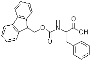 structure of CAS# 126727-04-6, N-芴甲氧羰基-DL-苯丙氨酸
