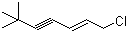 structure of CAS# 126764-17-8, 1-Chloro-6,6-dimethyl-5-hept-2-en-4-yne