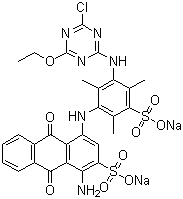 CAS 登录号：12677-16-6, 活性蓝 74