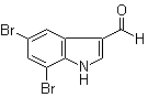 CAS # 126811-14-1, 5,7-Dibromo-1H-indole-3-carboxaldehyde, 5,7-Dibromo-3-indolecarboxaldehyde