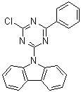 CAS # 1268244-56-9, 9-(4-Chloro-6-phenyl-1,3,5-triazin-2-yl)-9H-carbazole