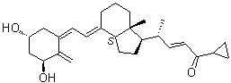 CAS # 126860-83-1, (1alpha,3beta,5Z,7E,22E)-24-Cyclopropyl-1,3-dihydroxy-9,10-secochola-5,7,10(19),22-tetraen-24-one, MC 1046