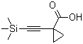 structure of CAS# 1268810-07-6, 1-[2-(三甲基硅烷基)乙炔基]环丙烷羧酸