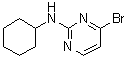 structure of CAS# 1269292-88-7, 4-溴-N-环己基-2-嘧啶胺