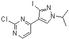 CAS # 1269440-58-5, 2-Chloro-4-[3-iodo-1-(1-methylethyl)-1H-pyrazol-4-yl]pyrimidine