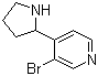 CAS 登录号：1270362-48-5, 3-溴-4-(2-吡咯烷基)吡啶