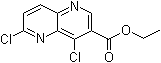 structure of CAS# 127094-57-9, 4,6-二氯-1,5-萘啶-3-羧酸乙酯