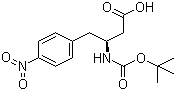 structure of CAS# 127106-71-2, Boc-(S)-3-Amino-4-(4-nitrophenyl)butanoic acid