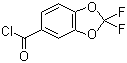 structure of CAS# 127163-51-3, 2,2-二氟-1,3-苯并二恶茂-5-甲酰氯