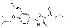 CAS # 1271738-74-9, 2-[3-[(Hydroxyimino)methyl]-4-(2-methylpropoxy)phenyl]-4-methyl-5-thiazolecarboxylic acid ethyl ester