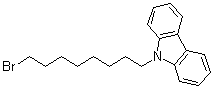 structure of CAS# 127271-60-7, 9-(8-溴辛基)-9H-咔唑