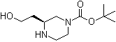 structure of CAS# 1273577-11-9, (3S)-3-(2-羟基乙基)-1-哌嗪羧酸叔丁酯