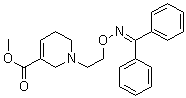 CAS 登录号：127586-66-7, 1-[2-[[(二苯基亚甲基)氨基]氧基]乙基]-1,2,5,6-四氢-3-吡啶甲酸甲酯
