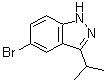 structure of CAS# 1276075-40-1, 5-溴-3-异丙基-1H-吲唑