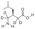 structure of CAS# 1276197-54-6, (S)-普瑞巴林-d4