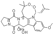 structure of CAS# 12771-72-1, 疣孢青霉原 TR 1