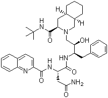structure of CAS# 127779-20-8, Saquinavir