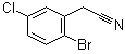 structure of CAS# 127792-49-8, 2-Bromo-5-chlorobenzeneacetonitrile
