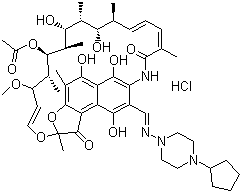 CAS 登录号：127923-87-9, 盐酸利福喷丁