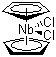 structure of CAS# 12793-14-5, 二氯二茂铌