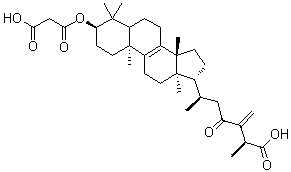 CAS # 127970-62-1, 3alpha-Carboxyacetoxy-24-methylene-23-oxolanost-8-en-26-oic acid