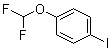 structure of CAS# 128140-82-9, 1-(Difluoromethoxy)-4-iodobenzene