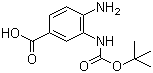 structure of CAS# 1282523-83-4, 4-氨基-3-[(叔丁氧羰基)氨基]苯甲酸
