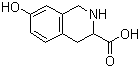 structure of CAS# 128502-56-7, L-7-Hydroxy-1,2,3,4-tetrahydroisoquinoline-3-carboxylic acid
