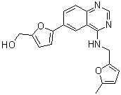 CAS # 1285702-20-6, 5-[4-[[(5-Methyl-2-furanyl)methyl]amino]-6-quinazolinyl]-2-furanmethanol