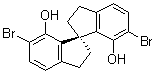 structure of CAS# 1286189-15-8, (1R)-6,6'-Dibromo-2,2',3,3'-tetrahydro-1,1'-spirobi[1H-indene]-7,7'-diol