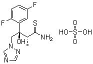 CAS 登录号：1286730-01-5, (2R,3R)-3-(2,5-二氟苯基)-3-羟基-2-甲基-4-(1H-1,2,4-三唑-1-基)硫代丁酰胺硫酸盐