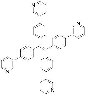 structure of CAS# 1287777-24-5, 1,1,2,2-四(4-(吡啶-3-基)苯基)乙烯