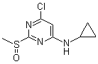 6-Chloro-N-cyclopropyl-2-(methylsulfinyl)-4-pyrimidinamine molecular structure (CAS 1289385-22-3)