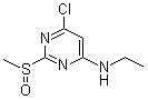 structure of CAS# 1289385-39-2, 6-Chloro-N-ethyl-2-(methylsulfinyl)-4-pyrimidinamine