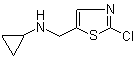structure of CAS# 1289388-63-1, 2-氯-N-环丙基-5-噻唑甲胺