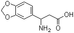 structure of CAS# 129042-60-0, 3-氨基-3-苯并[1,3]二氧戊环-5-基丙酸