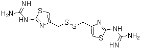 structure of CAS# 129083-44-9, N,N'''-[Dithiobis(methylene-4,2-thiazolediyl)]bisguanidine