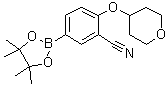 CAS # 1292317-54-4, 2-[(Tetrahydro-2H-pyran-4-yl)oxy]-5-(4,4,5,5-tetramethyl-1,3,2-dioxaborolan-2-yl)benzonitrile