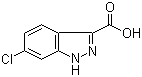 structure of CAS# 129295-31-4, 6-氯-1H-吲唑-3-羧酸