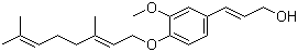 CAS # 129350-09-0, O-Geranylconiferyl alcohol, (2E)-3-[4-[[(2E)-3,7-Dimethyl-2,6-octadien-1-yl]oxy]-3-methoxyphenyl]-2-propen-1-ol