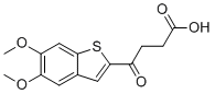 structure of CAS# 129425-81-6, 4-(5,6-Dimethoxybenzo[b]thiophen-2-yl)-4-oxobutanoic acid