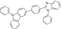 CAS # 1294411-24-7, 9-Phenyl-3-[4-(1-phenyl-1H-benzimidazol-2-yl)phenyl]-9H-carbazole